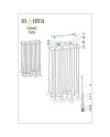 TONIC * COLGANTE 14L RECTANGULAR - GX53 - MULTICOLOR